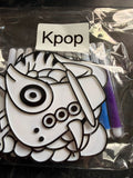 Kpop demon hunters colouring pack