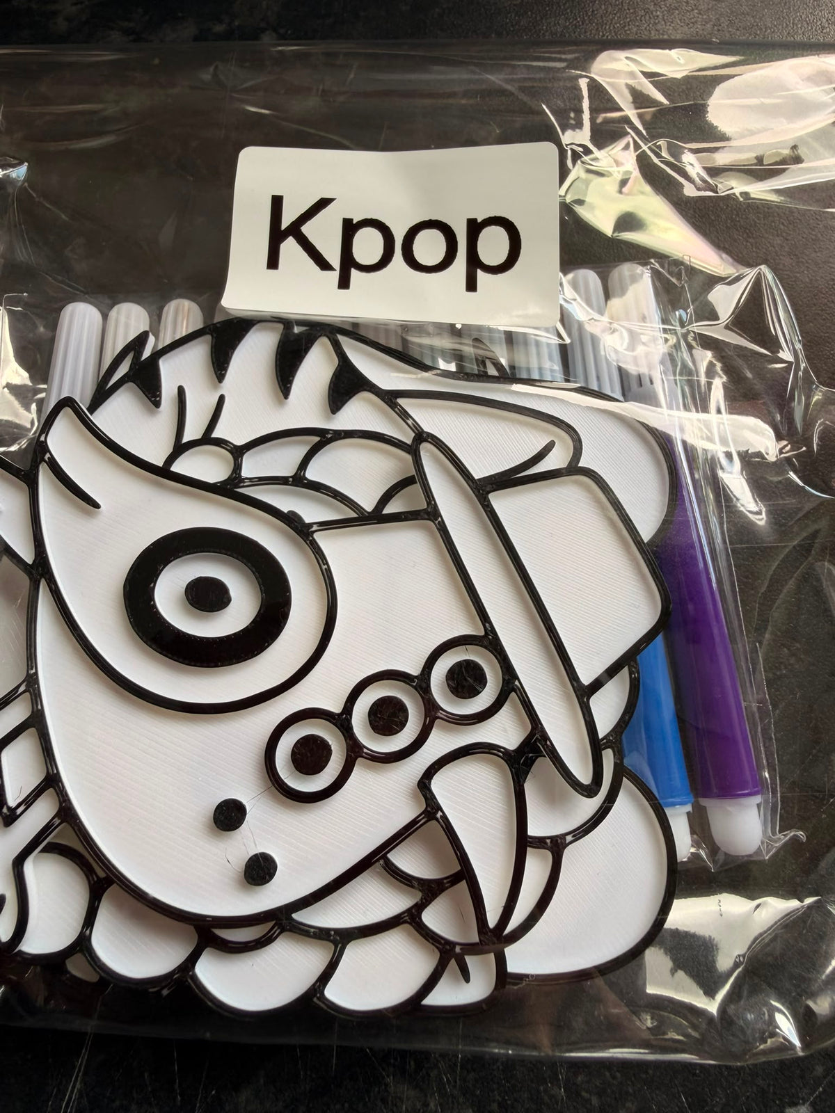 Kpop demon hunters colouring pack