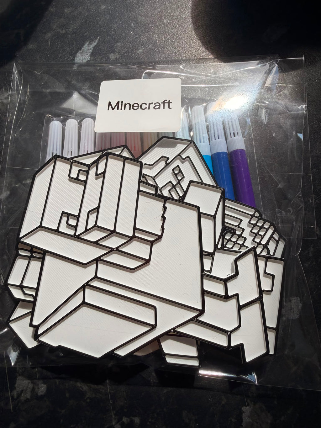 Minecraft colouring pack