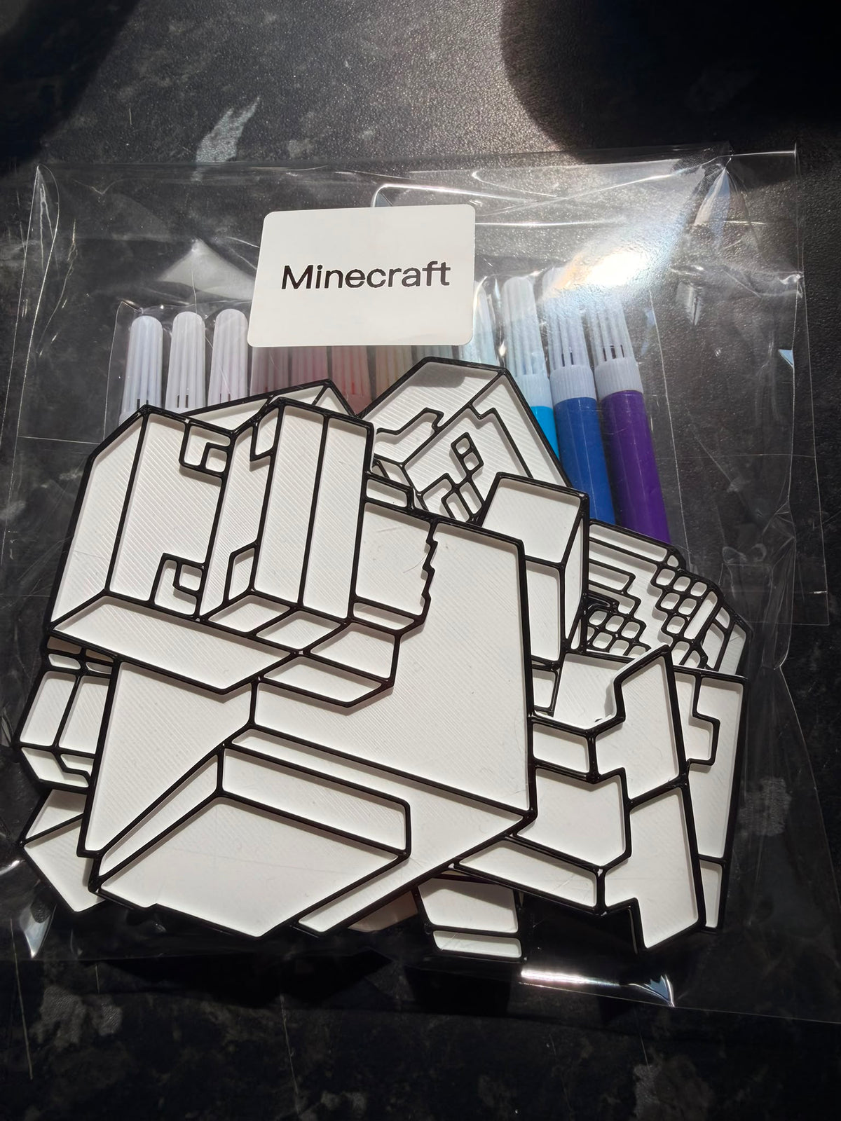 Minecraft colouring pack