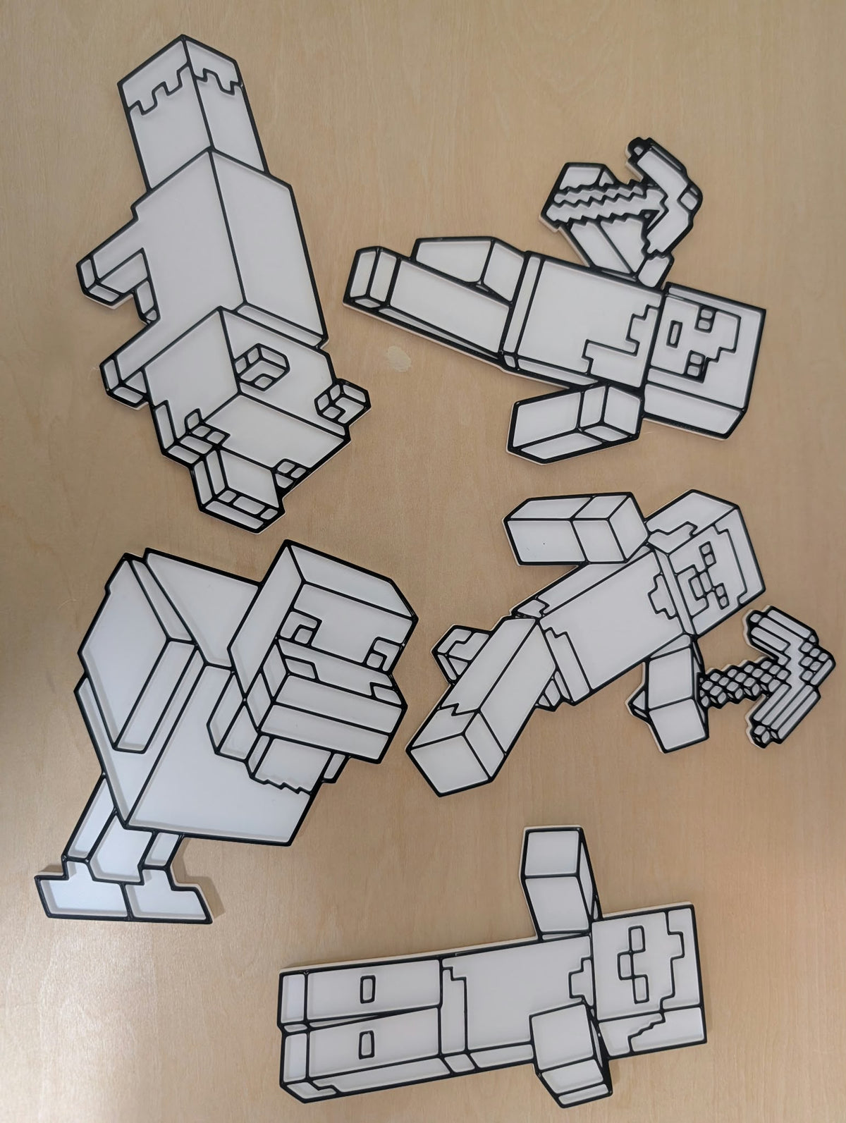 Minecraft colouring pack