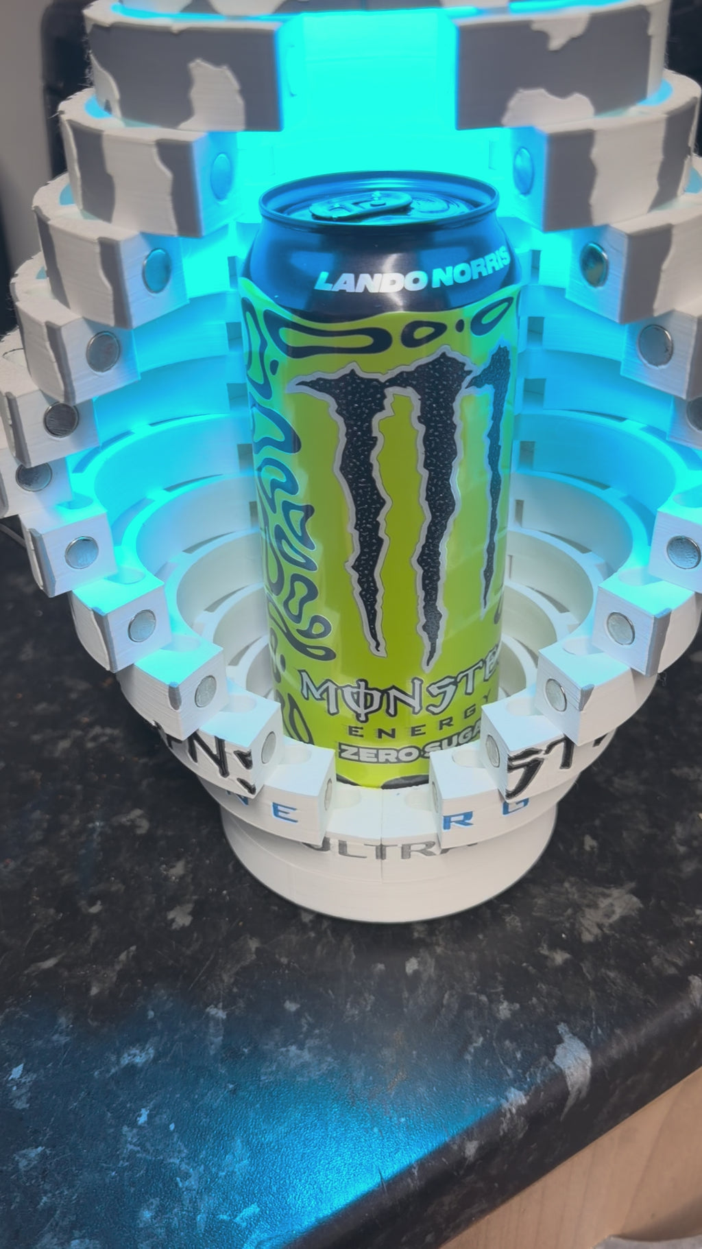 Monster energy led display case